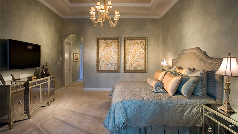 闪光石做旧艺术漆卧室